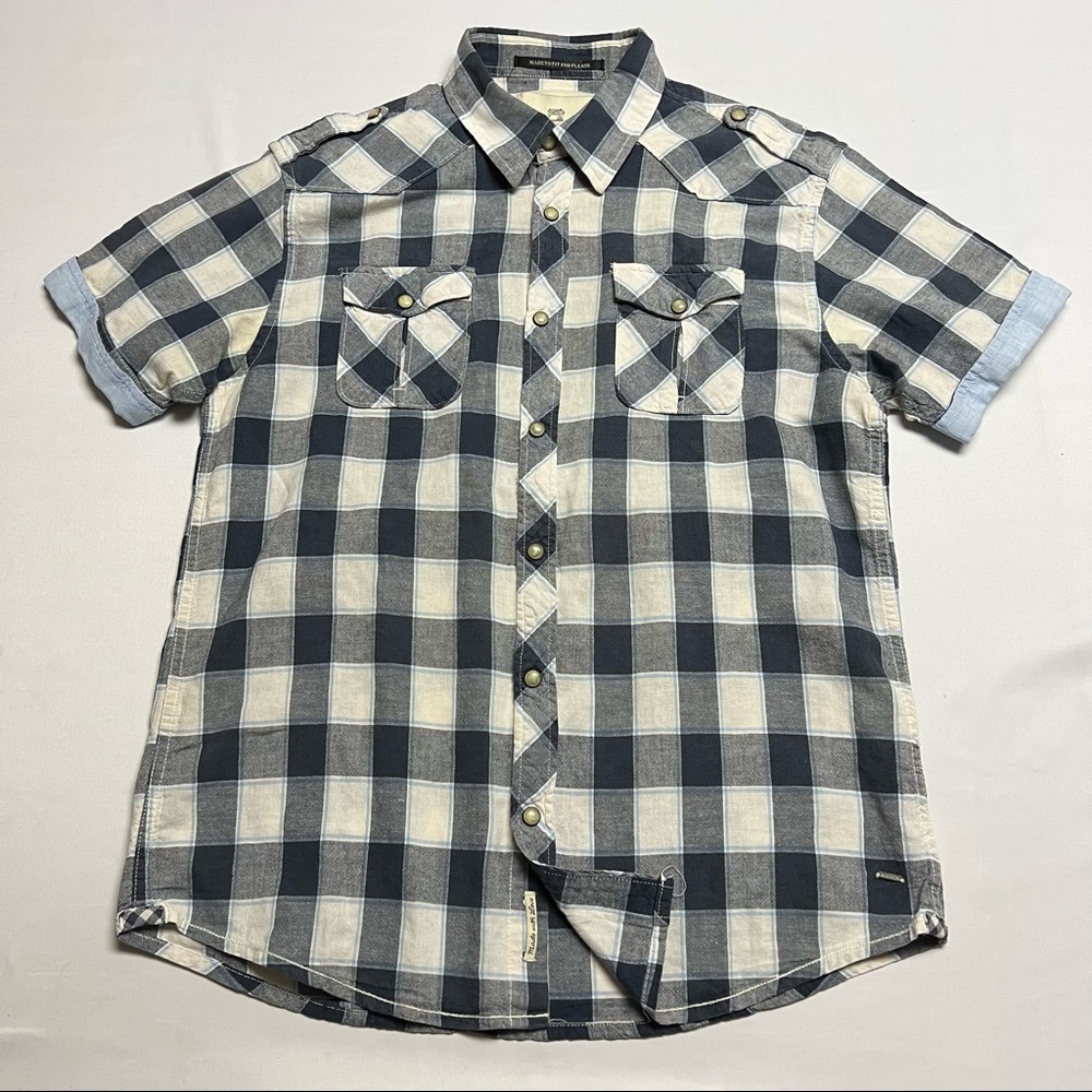 Scotch & Soda short sleeve snap button shirt